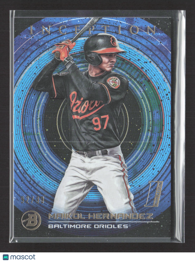 2022 Bowman Inception Maikol Hernandez #67 Blue 92/99