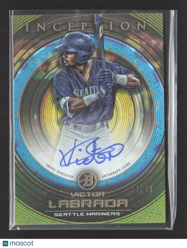 2022 Bowman Inception Victor Labrada #PA-VL 04/50 Auto