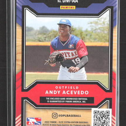 2022 Panini Elite Extra Edition Andy Acevedo #DM-AA 090/199 Jersey