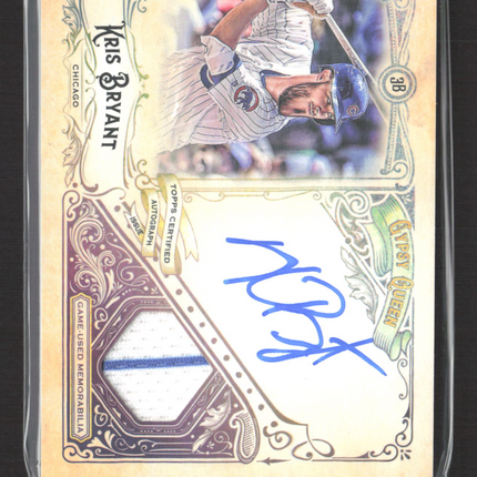 2017 Topps Gypsy Queen Kris Bryant #AG-KB 37/50 Game-Used Patch Auto