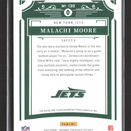2026 Panini National Treasures Malachi Moore #139 57/99 RC Auto