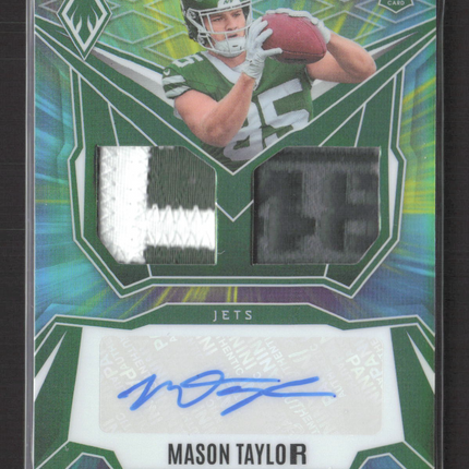 2025 Panini Phoenix Mason Taylor #DRP-MTR Dual Patch RC 12/25 Auto
