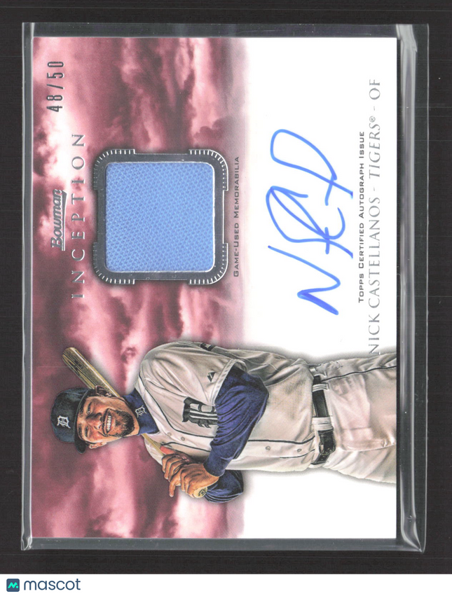 2013 Bowman Inception Nick Castellanos #AR-NC 48/50 Relic Auto