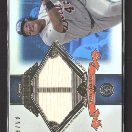 2013 Topps Tribute Cecil Fielder #FB-CF Famous Four-Baggers Bat Relic 19/50