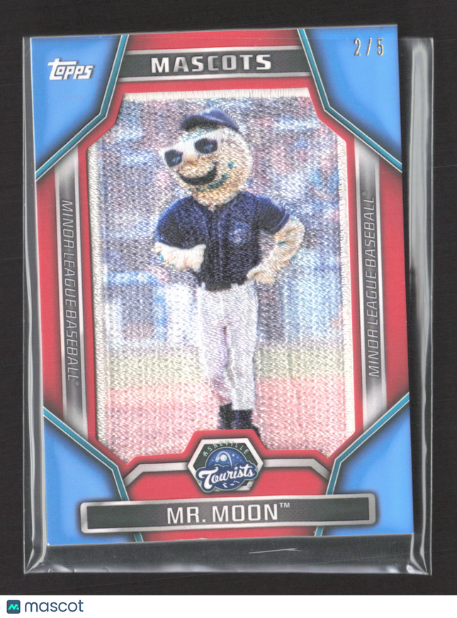 2015 Topps Pro Debut Mr. Moon #MLM-2 Mascot Patch Card Red /5