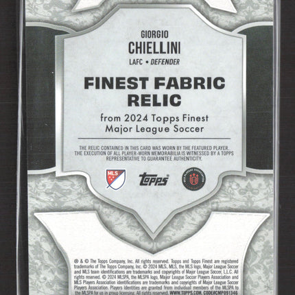 2024 Topps Finest Major League Soccer Giorgio Chiellini #FF-GC 10/10 Black Patch