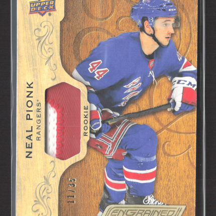 2019 Upper Deck Engrained Neal Pionk #82 11/35 Patch