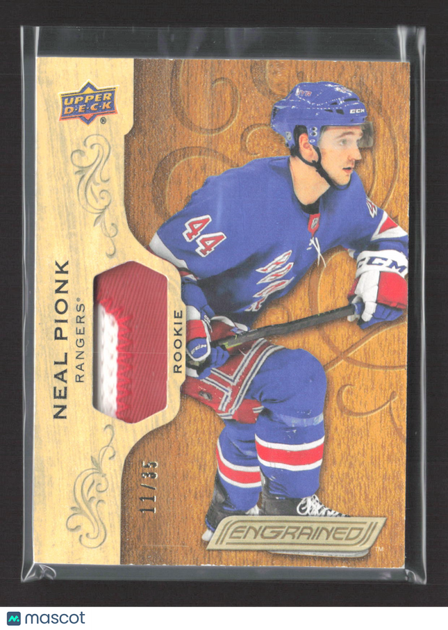 2019 Upper Deck Engrained Neal Pionk #82 11/35 Patch