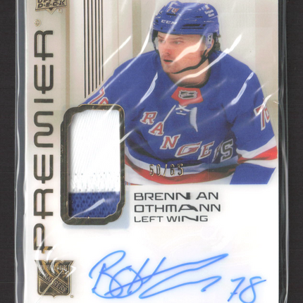2025 Upper Deck Premier Brennan Othmann #AR-BO Rookie Auto Patch Patch 50/65