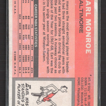 1970 Topps Earl Monroe #20
