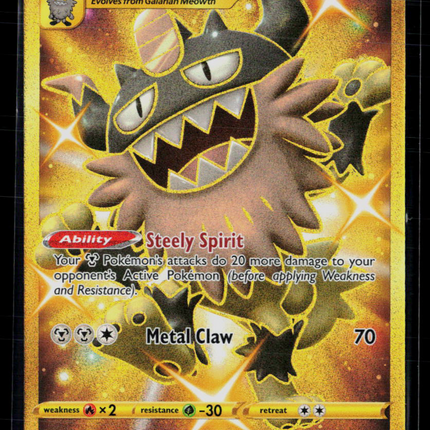 Pokemon 2020 Sword & Shield Galarian Perrserker SR UR #205/192