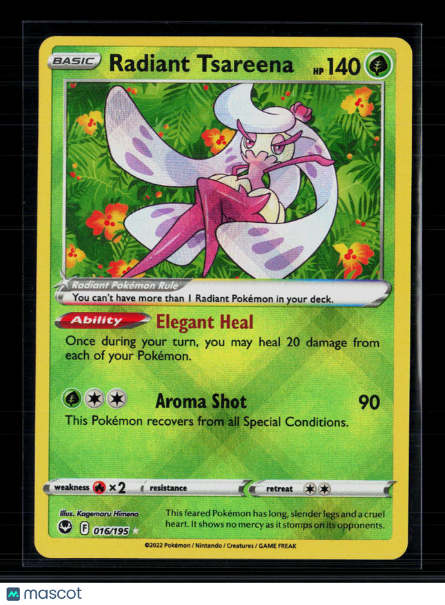 Pokemon 2022 Silver Tempest Radiant Tsareena #16/195
