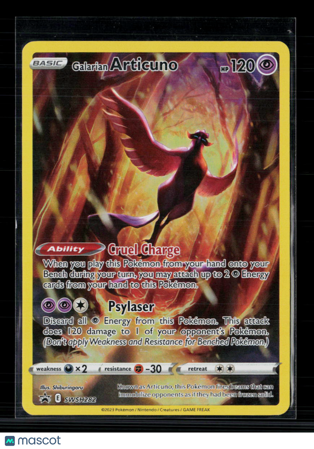 Pokemon 2023 Crown Zenith Galarian Articuno #SWSH282