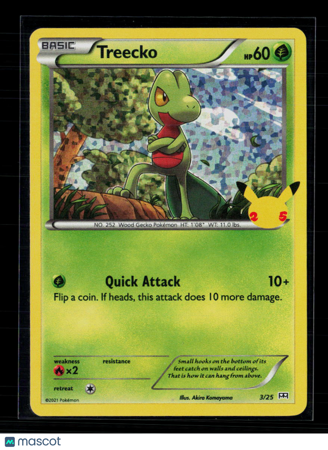 Pokemon 2021 Celebrations Treecko #3/25