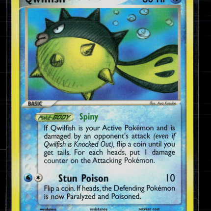 Pokemon 2004 EX Team Rocket Returns Qwilfish #27/109