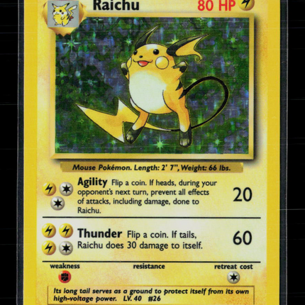 Pokemon 1999 Base Set Raichu #14/102