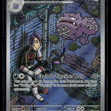 Pokemon 2025 Destined Rivals Team Rocket's Weezing #199/182