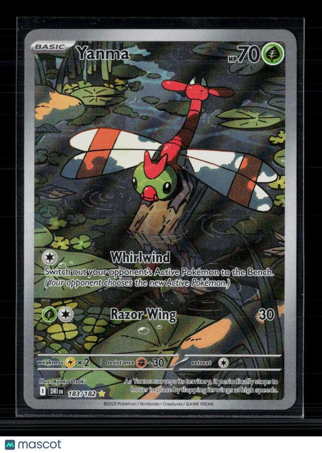 Pokemon 2025 Destined Rivals Yanma #183/182
