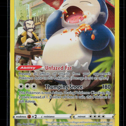 Pokemon 2022 Lost Origin Snorlax CHR #TG10/TG30