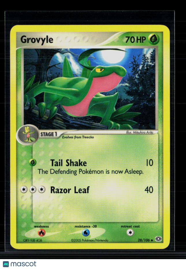 Pokemon 2005 EX Emerald Grovyle #28/106
