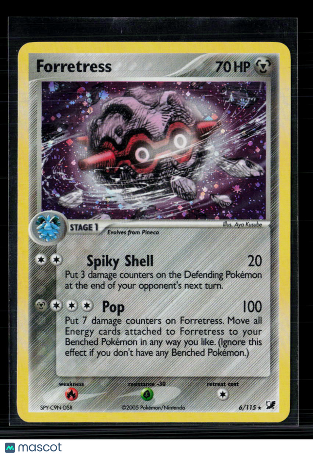 Pokemon 2005 EX Unseen Forces Forretress #6/115