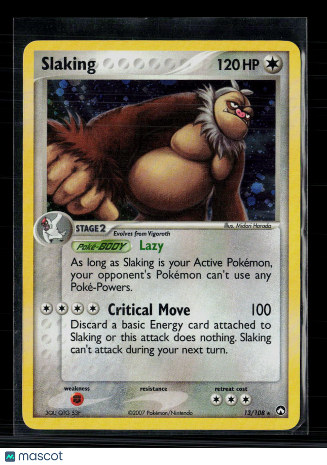 Pokemon 2007 EX Power Keepers Slaking #13/108
