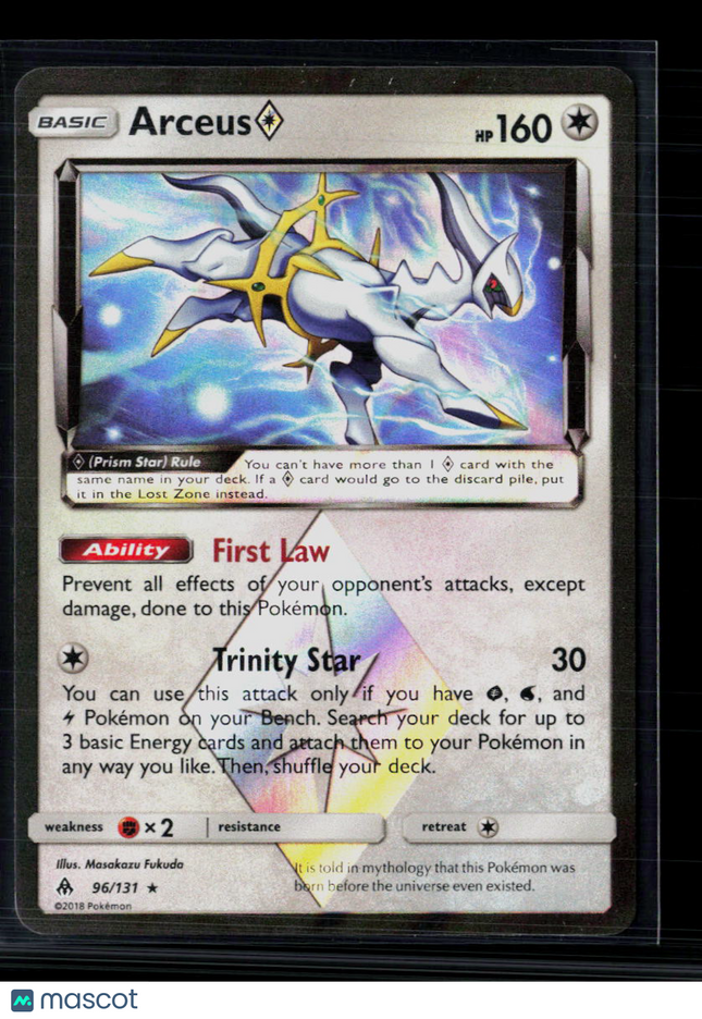 Pokemon 2018 Forbidden Light Arceus #96/131