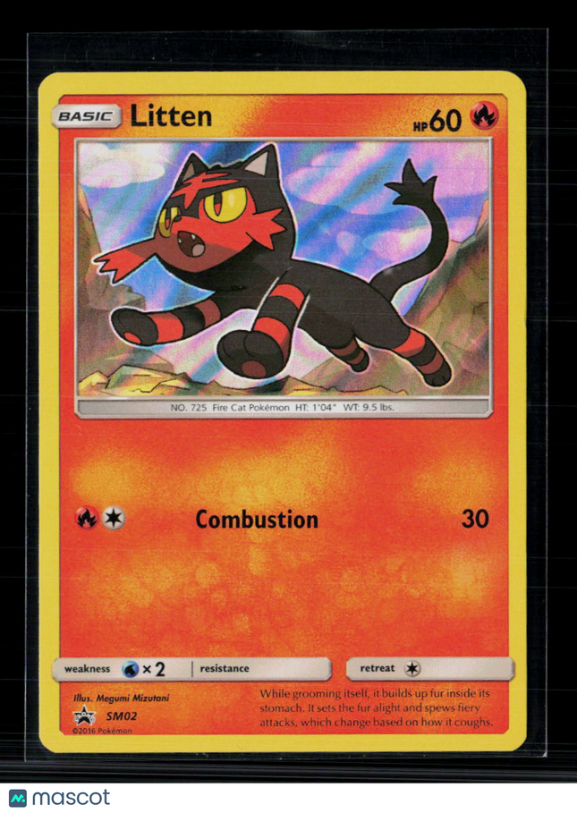 Pokemon 2017 Sun & Moon Litten #SM02