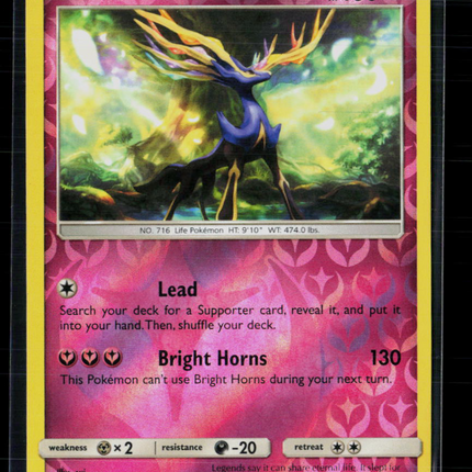 Pokemon 2017 Crimson Invasion Xerneas #73/111 Reverse Foil
