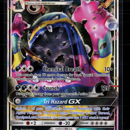 Pokemon 2017 Burning Shadows Alolan Muk GX #84/147