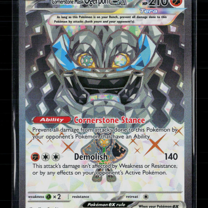 Pokemon 2024 Twilight Masquerade Cornerstone Mask Ogerpon EX #199/167