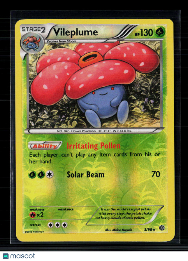 Pokemon 2015 Ancient Origins Vileplume #3/98