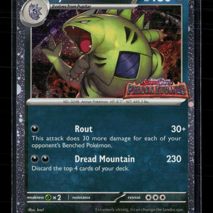 Pokemon 2023 Paldea Evolved Tyranitar #135/193