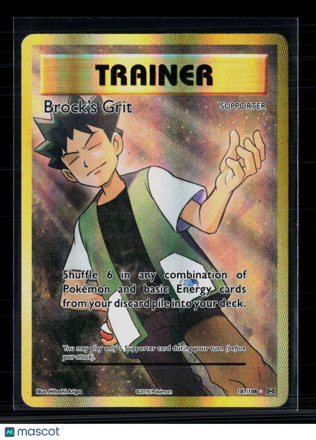 Pokemon 2016 Evolutions Brock's Grit FA #107/108