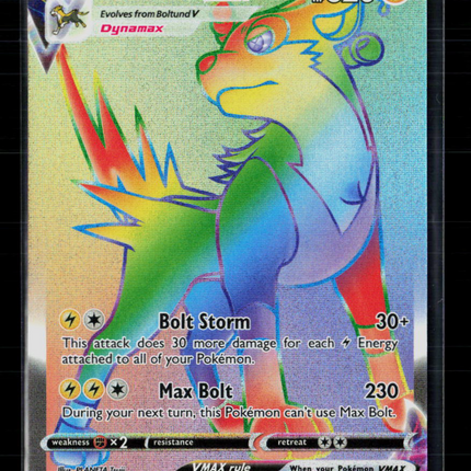 Pokemon 2022 Fusion Strike Boltund VMAX HR #267/264