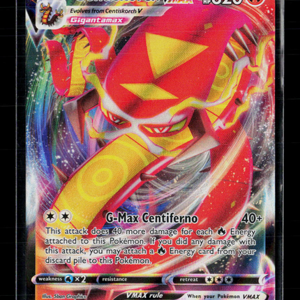 Pokemon 2020 Darkness Ablaze Centiskorch VMAX #34/189