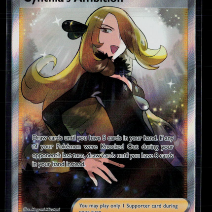 Pokemon 2022 Brilliant Stars Cynthia's Ambition SR FA #169/172
