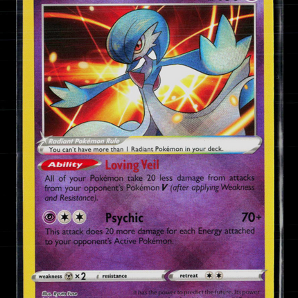 Pokemon 2022 Lost Origin Radiant Gardevoir #69/196