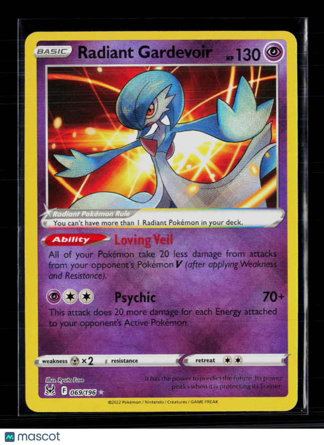 Pokemon 2022 Lost Origin Radiant Gardevoir #69/196