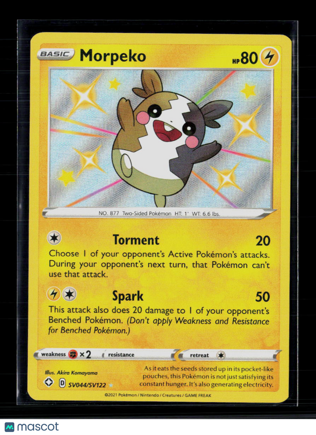 Pokemon 2021 Shining Fates Morpeko S #SV044/SV122
