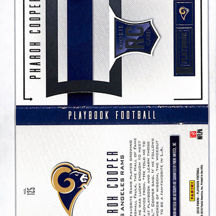 2016 Panini Playbook Pharoh Cooper #125 Patch 23/49 Rookie RC Auto
