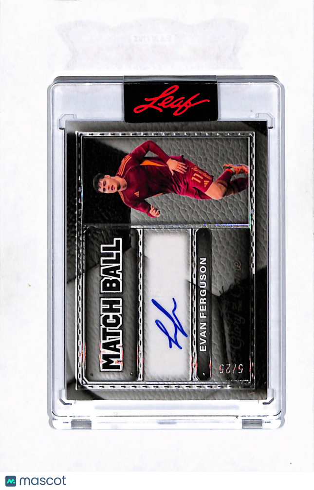 2026 Leaf Glory of the Game Match Ball Evan Ferguson #MB-EF1 Auto /25