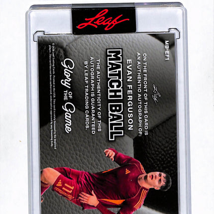 2026 Leaf Glory of the Game Match Ball Evan Ferguson #MB-EF1 Auto /25