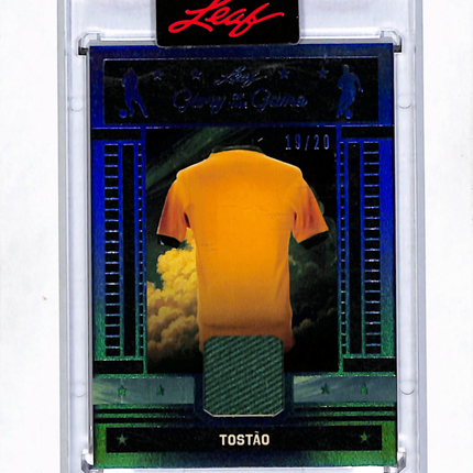 2026 Leaf Glory of the Game Tostão #GG-61 Green 19/20 Game-Used Memorabilia