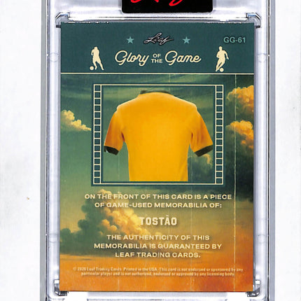 2026 Leaf Glory of the Game Tostão #GG-61 Green 19/20 Game-Used Memorabilia