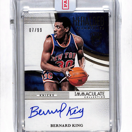 2025 Panini Immaculate Collection Heralded Bernard King #HRS-BKI 07/99 Auto