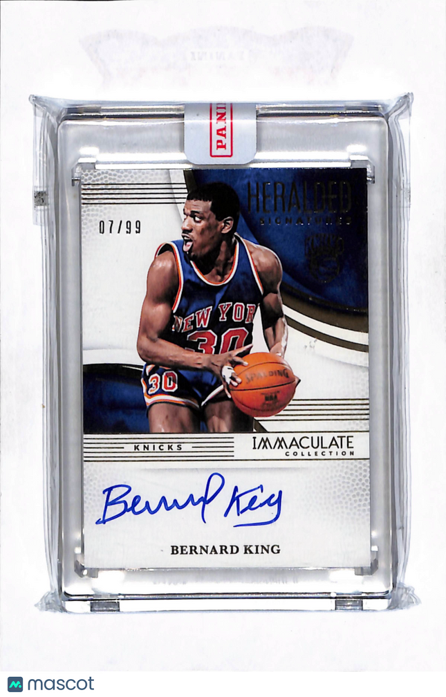 2025 Panini Immaculate Collection Heralded Bernard King #HRS-BKI 07/99 Auto