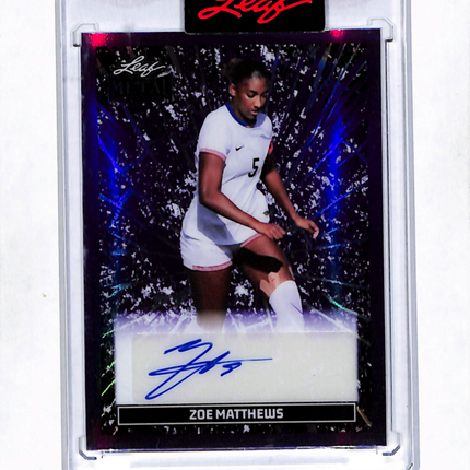2026 Leaf Metal Zoe Matthews #BT-ZM1 Purple Shimmer Auto /2
