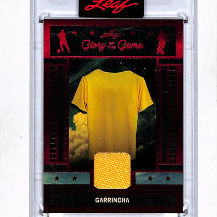 2026 Leaf Glory of the Game Garrincha #GG-21 Red Game-used Memorabilia /5