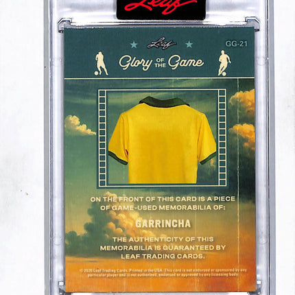 2026 Leaf Glory of the Game Garrincha #GG-21 Red Game-used Memorabilia /5